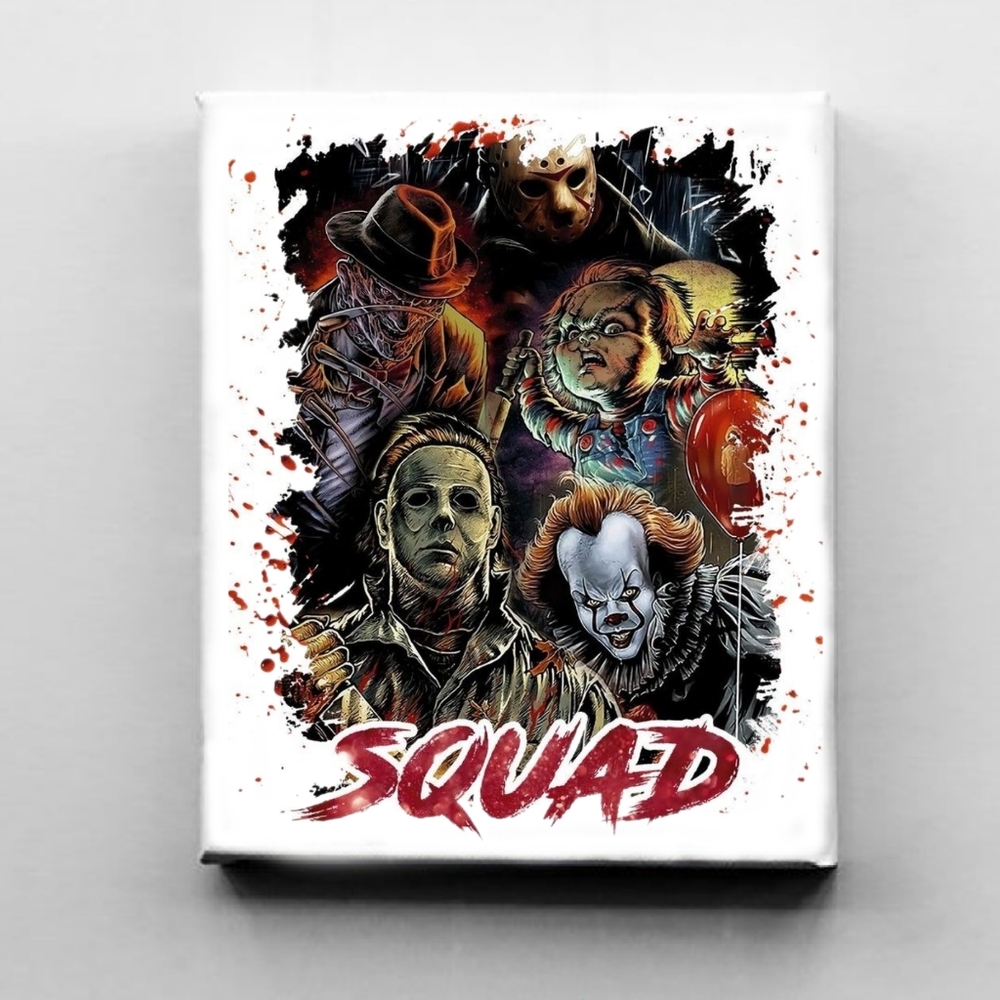 Horror Icons Inspired Canvas Art 🎃 👻